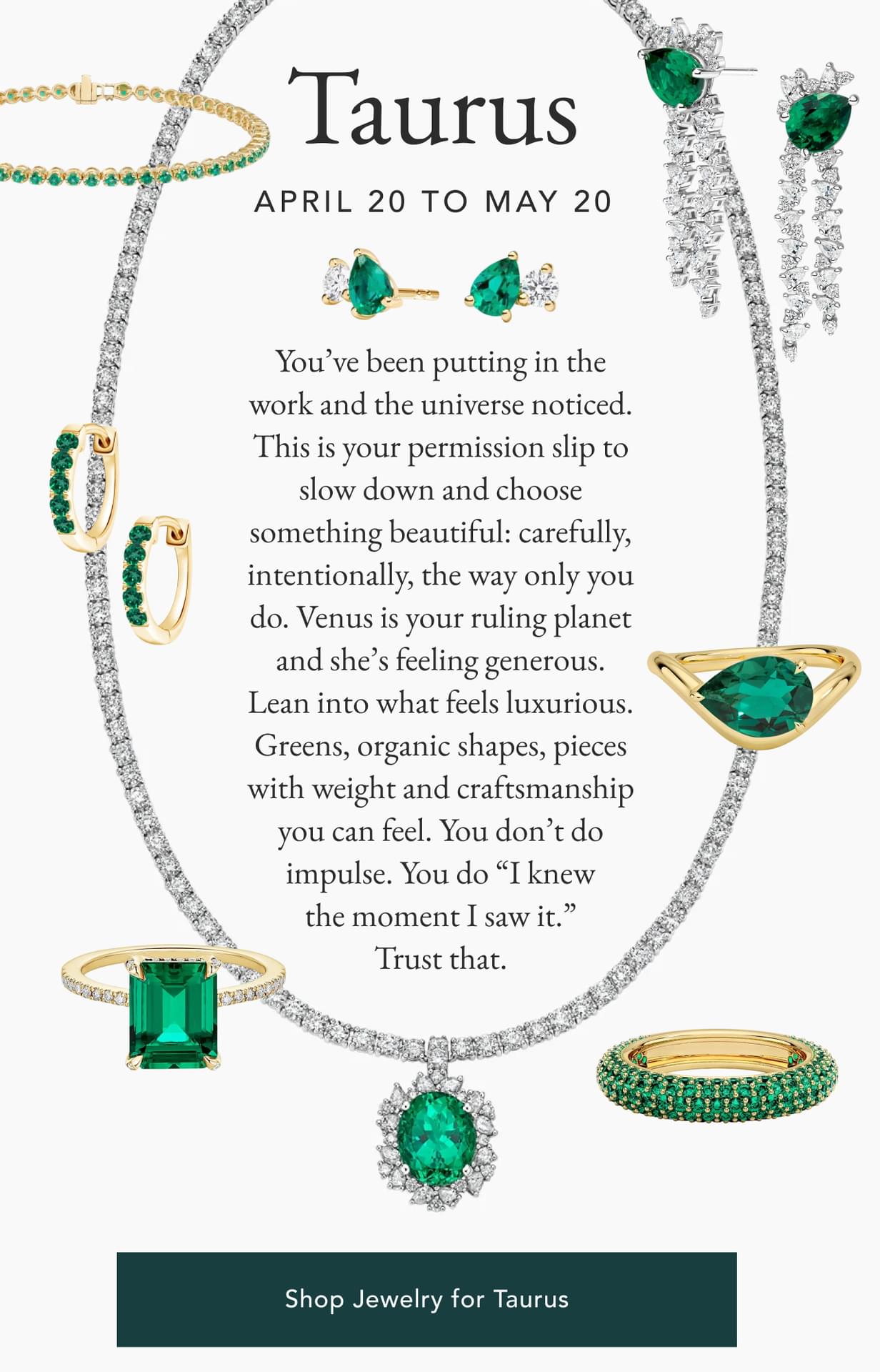 Shop Jewelry for Taurus