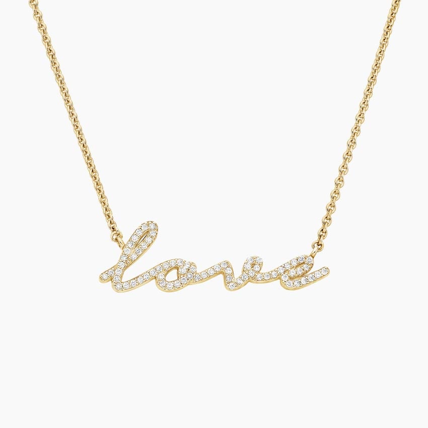 Script Diamond Name Necklace