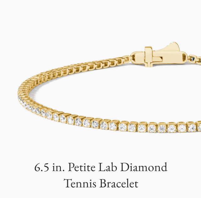 6.5 in. Petite Lab Diamond Tennis Bracelet 