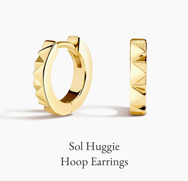 Sol Huggie Hoop Earrings 