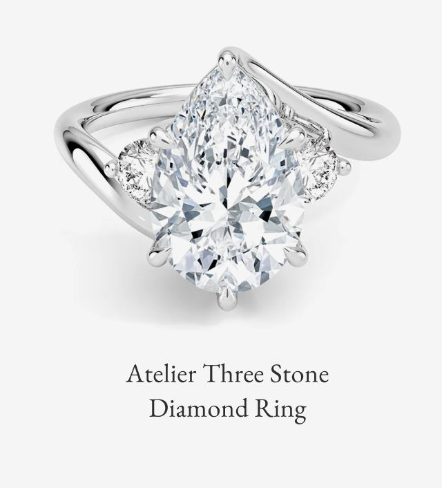 Atelier Three Stone Diamond Ring 