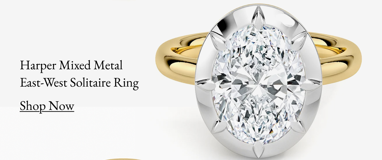 Harper Mixed Metal Solitaire Ring