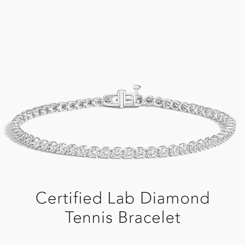 Certified Lab Diamond Tennis Bracelet 