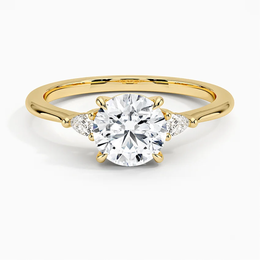 Aria Three Stone with 1ct Round Certified Lab Diamond