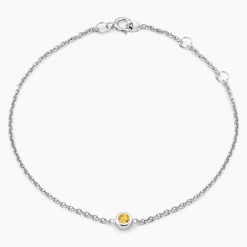 Citrine Bezel Bracelet