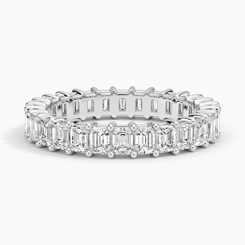 Emerald Eternity Diamond Ring