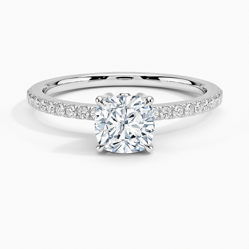 Luxe Petal Diamond Engagement Ring