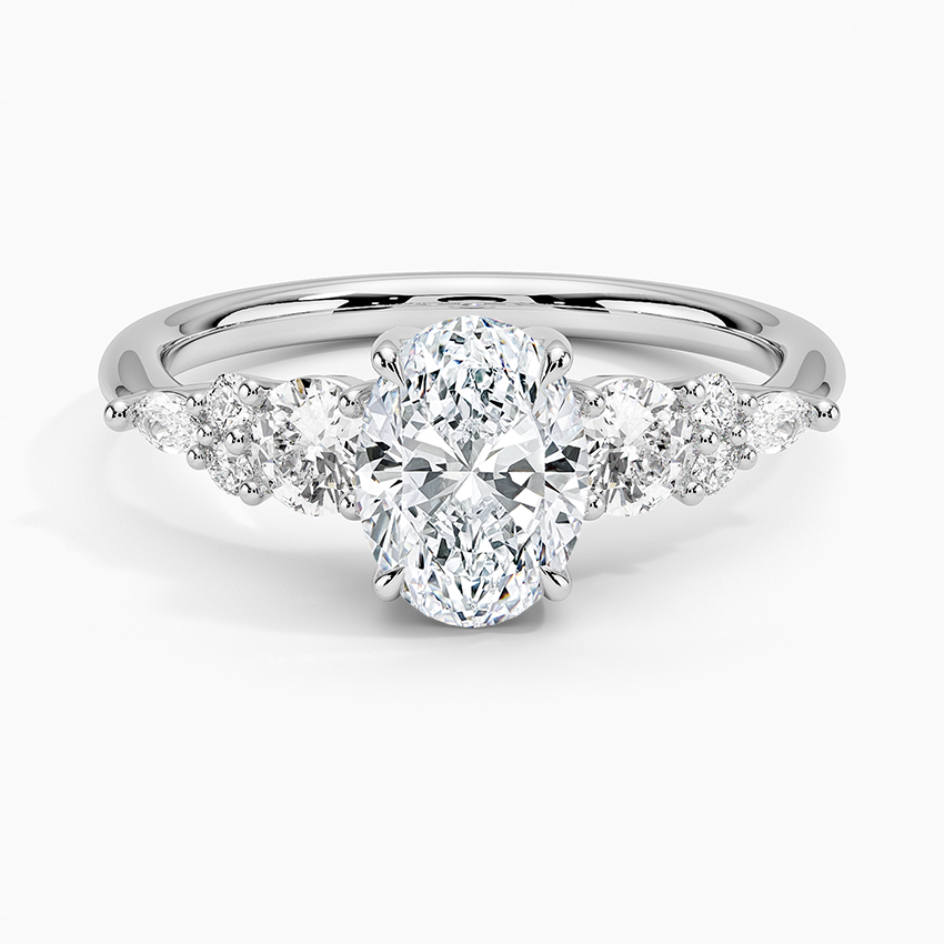 Nadia Three Stone Engagement Ring