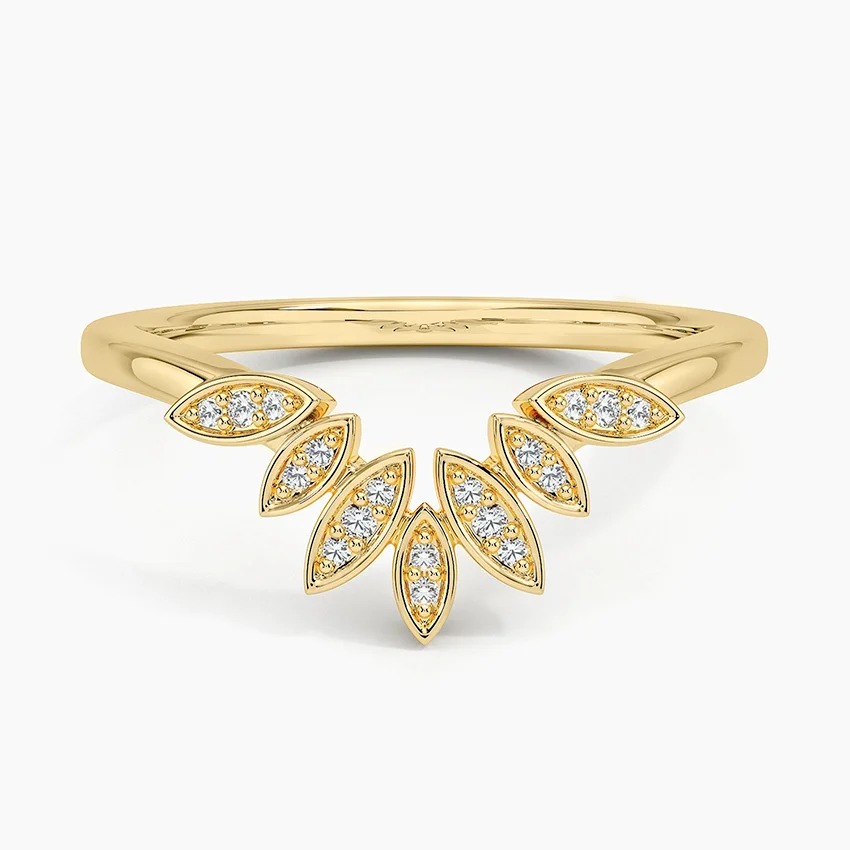 Petal Contour Diamond Ring