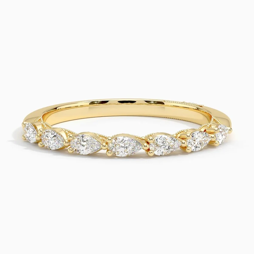 Tacori Sculpted Crescent Pear Diamond Ring