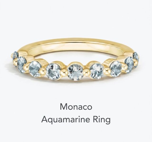Monaco Aquamarine Ring 