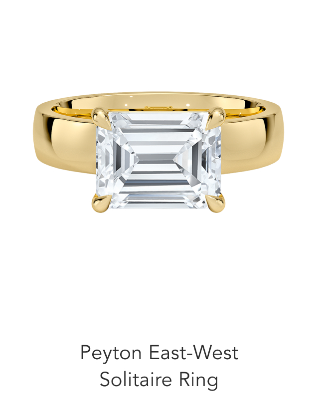 Peyton East-West Solitaire Engagement Ring