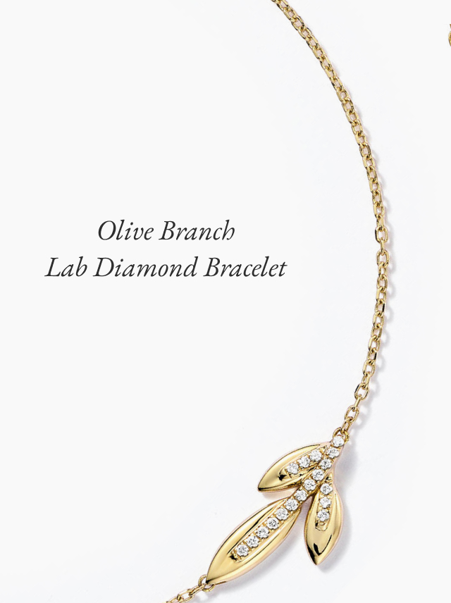 Olive Branch Lab Diamond Bracelet