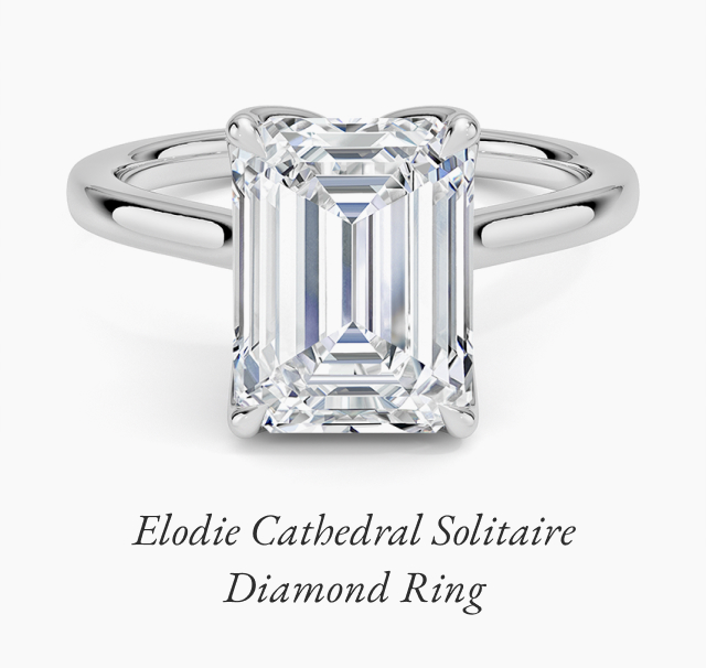 Elodie Cathedral Solitaire Ring