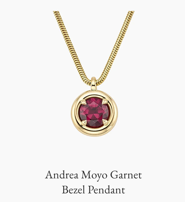 Andrea Moyo Garnet Bezel Pendant