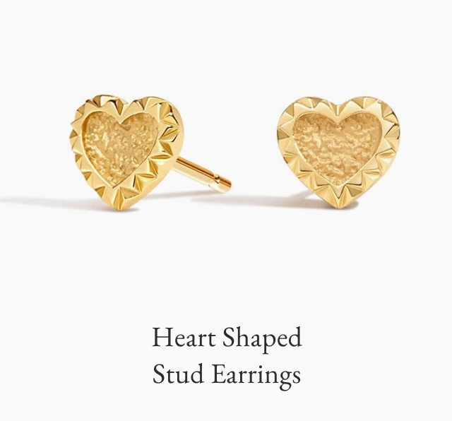 Heart Shaped Stud Earrings 