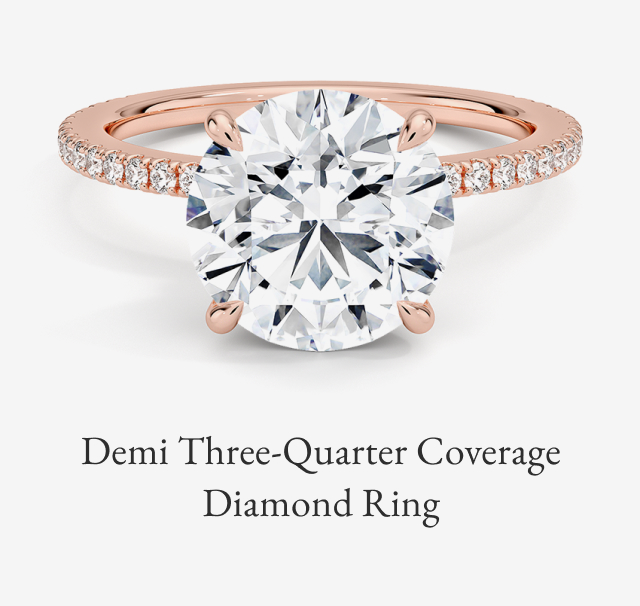 Demi Three-Quarter Coverage Diamond Ring