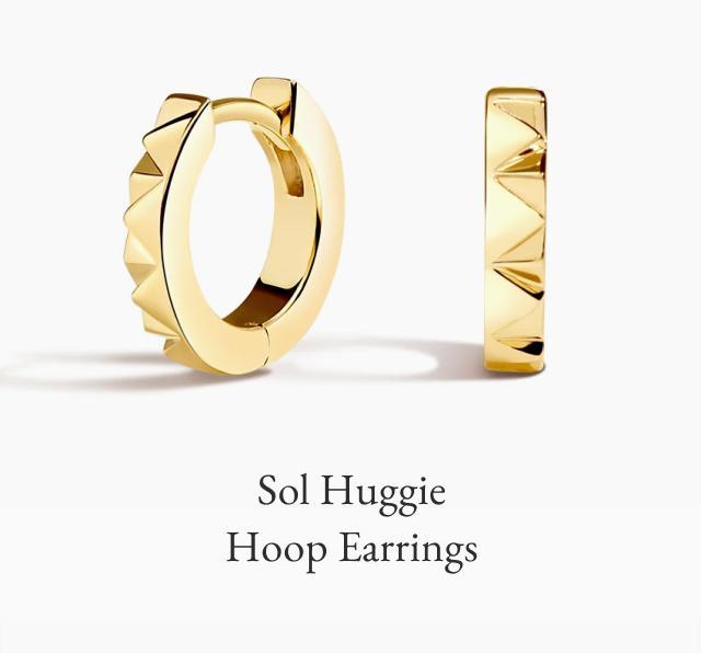 Sol Huggie Hoop Earrings