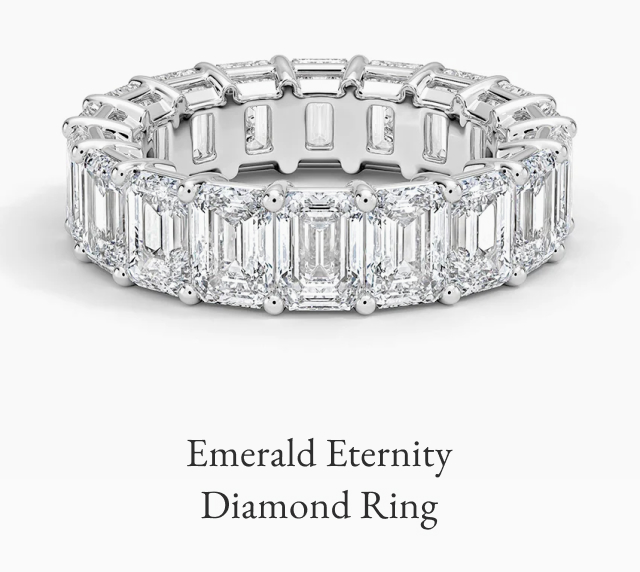 Emerald Eternity Diamond Ring 