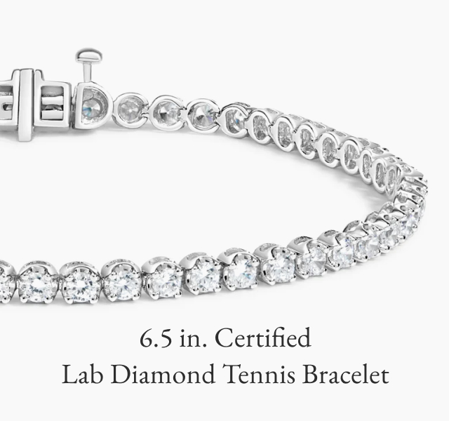 6.5 in. Certified Lab Diamond Tennis Bracelet