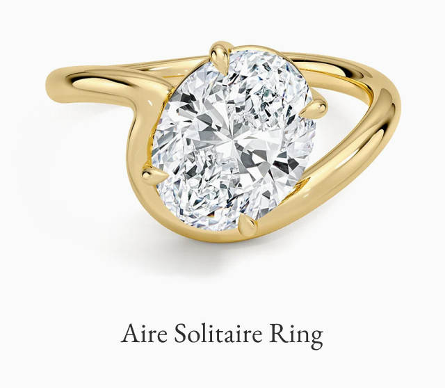 Aire Solitaire Ring