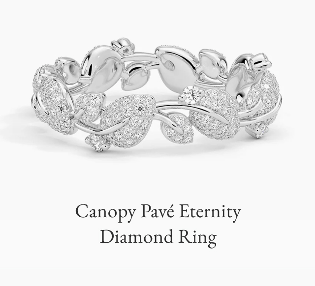Canopy Pavé Eternity Diamond Ring