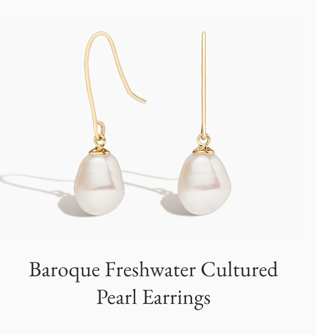 Baroque Freshwater Cultured Pearl Earrings