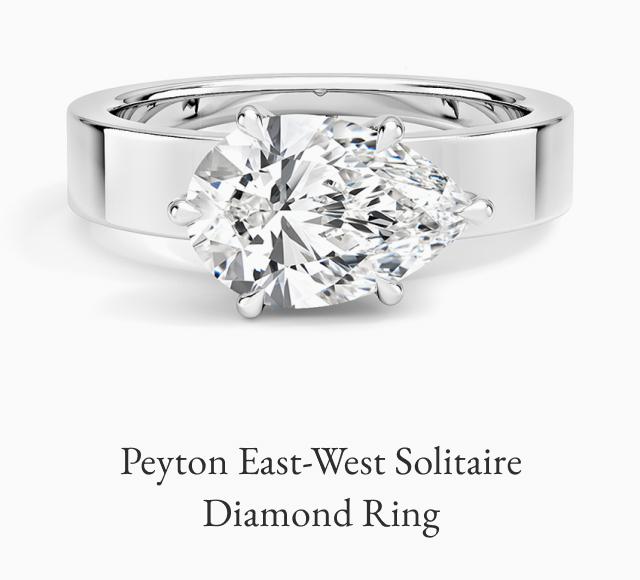 Peyton East-West Solitaire Ring
