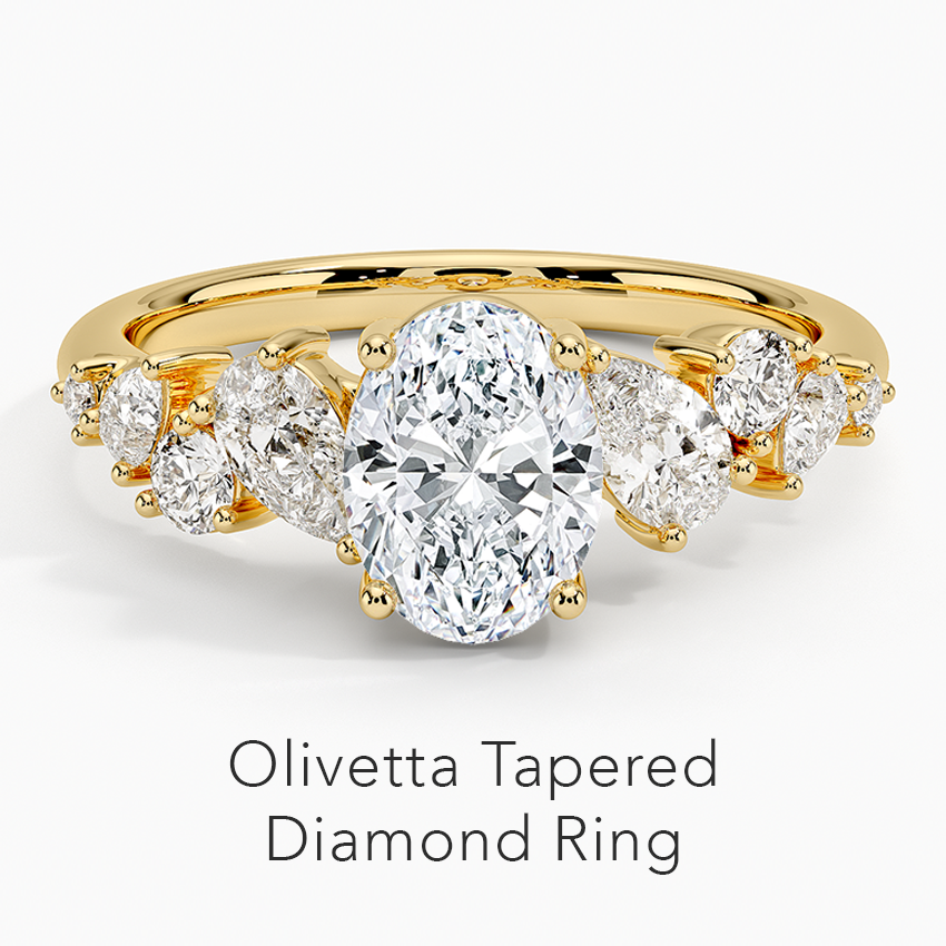 Olivetta Tapered Diamond Ring