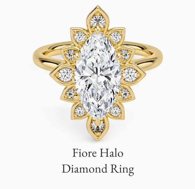 Fiore Halo Diamond Ring