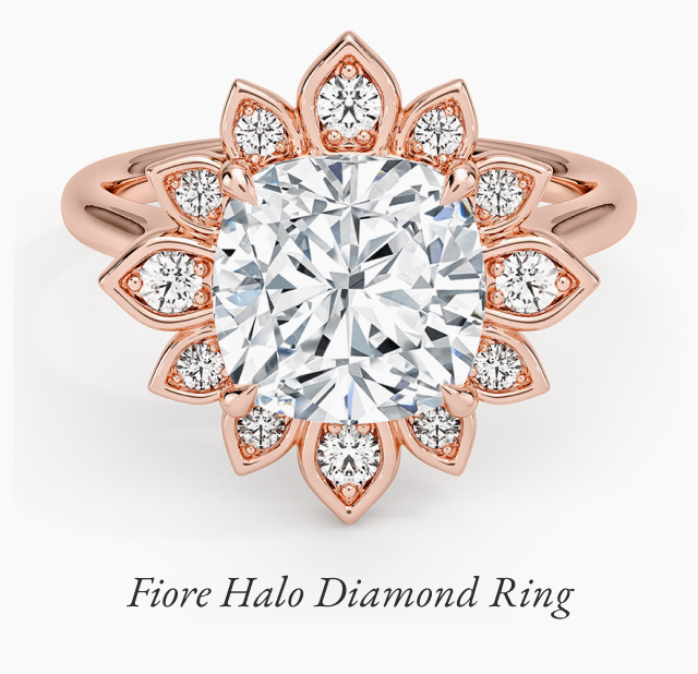 Fiore Halo Diamond Ring 
