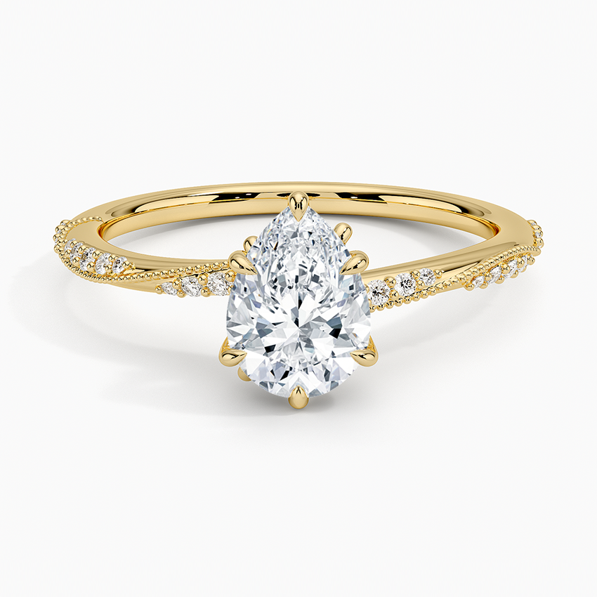 Camellia Hidden Accent Diamond Ring