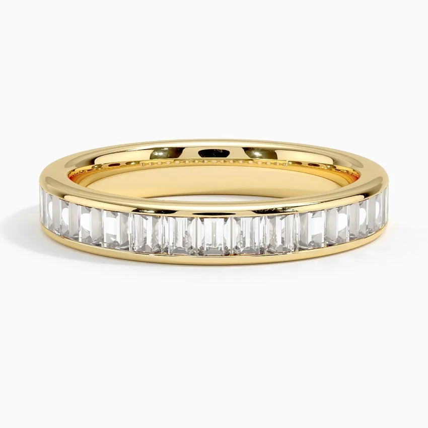 Channel Set Baguette Lab Diamond Ring 