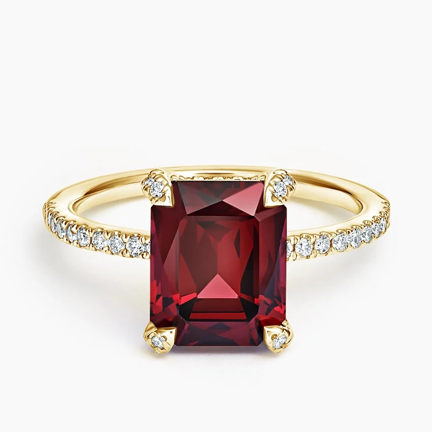 Festivity Garnet and Diamond Cocktail Ring