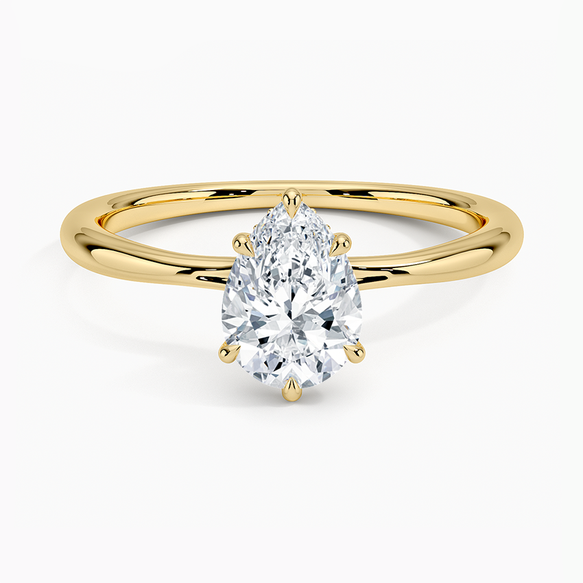 Freesia Hidden Halo Diamond Ring