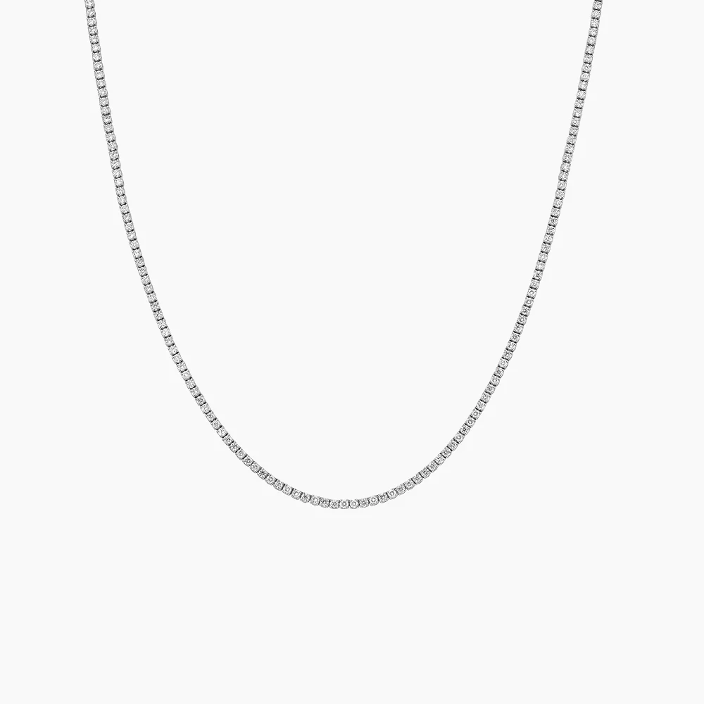 Perfect Tennis Lab Diamond Necklace 