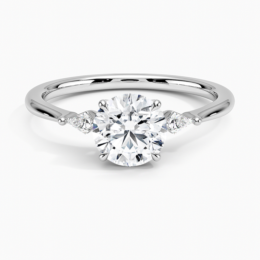 Petite Cometa Three Stone Diamond Ring