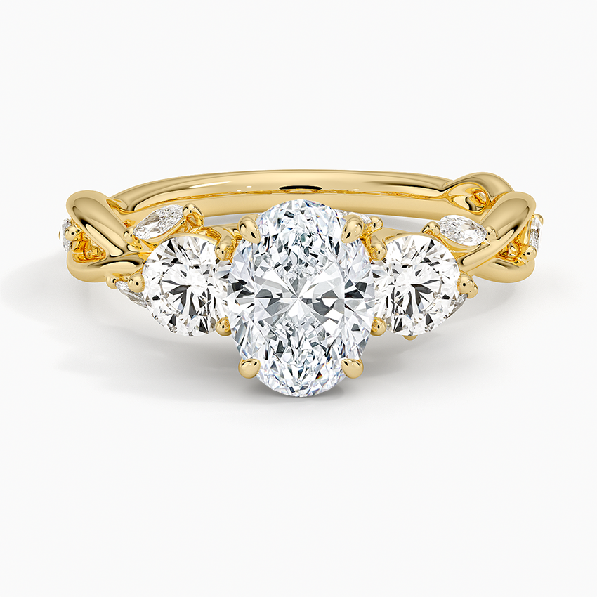 Secret Garden Three Stone Diamond Ring