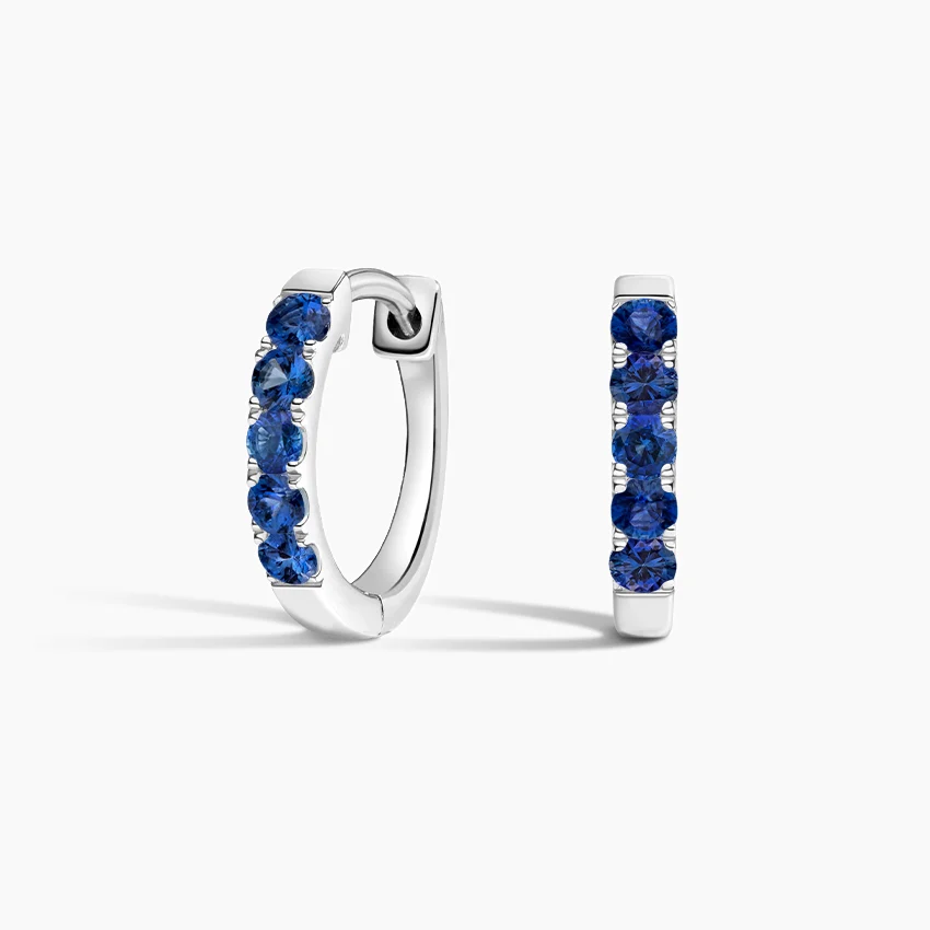 Soiree Sapphire Huggie Earrings