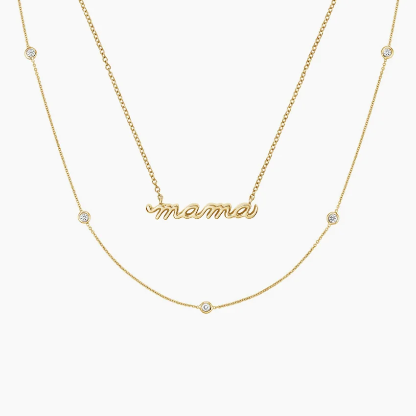 The Mama Diamond Necklace Set