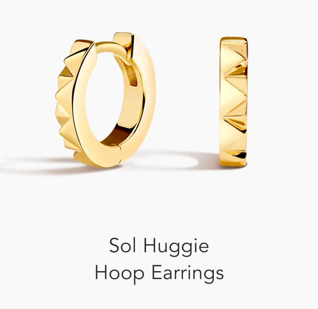 Sol Huggie Hoop Earrings