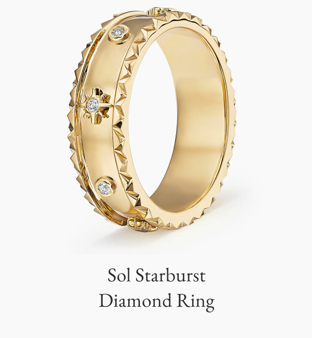 Sol Starburst Bezel Diamond Ring 