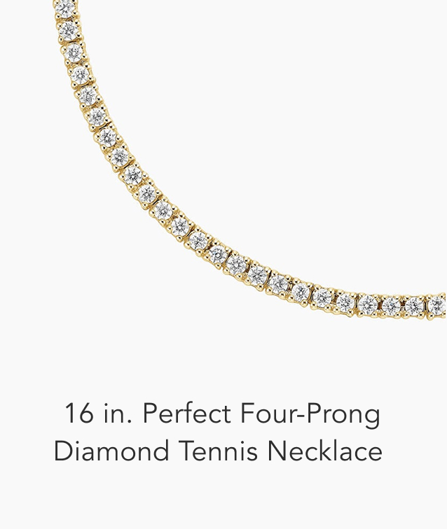 16 in. Perfect Four-Prong Lab Diamond Tennis Necklace