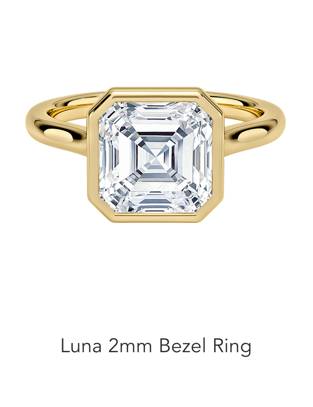 Luna 2mm Bezel Engagement Ring