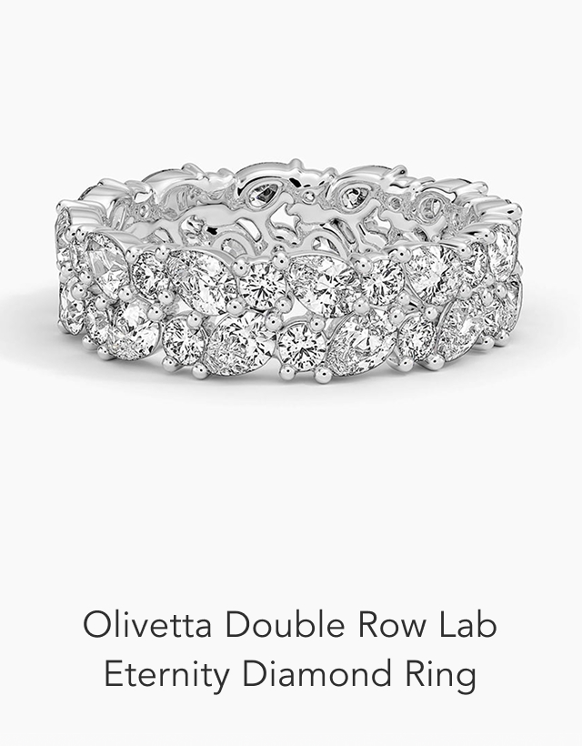 Camellia Eternity Lab Diamond Ring 