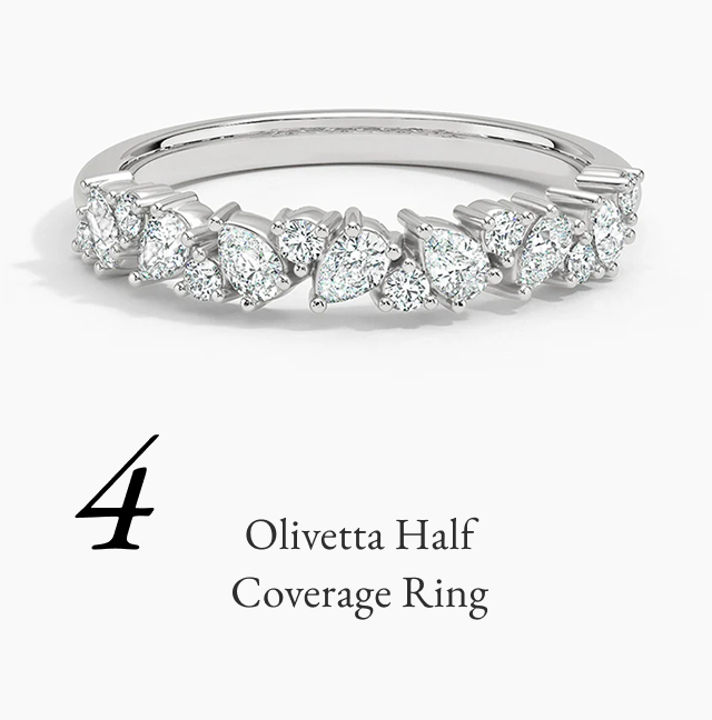 Olivetta Half Coverage Diamond Ring
