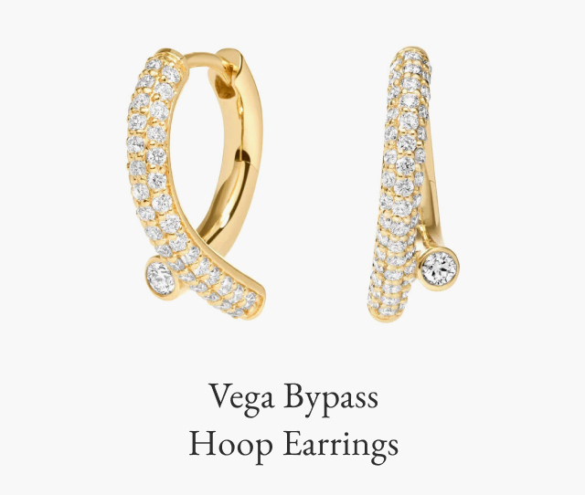 Vega Bypass Hoop Earrings 