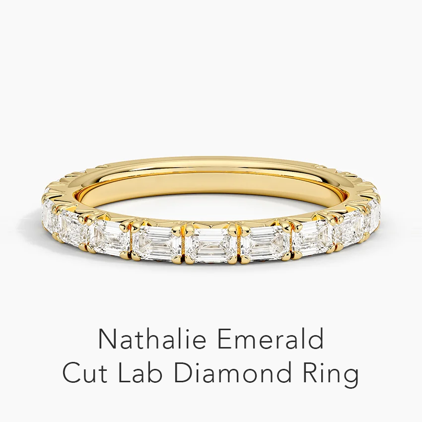 Nathalie Emerald Cut Lab Diamond Ring