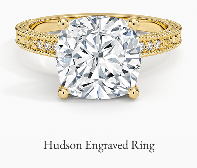 Hudson Engraved Diamond Ring
