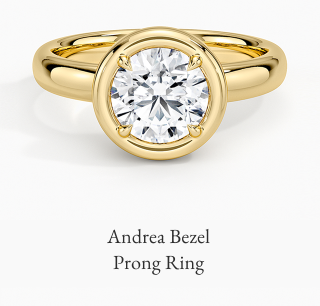 Andrea Bezel Prong Ring